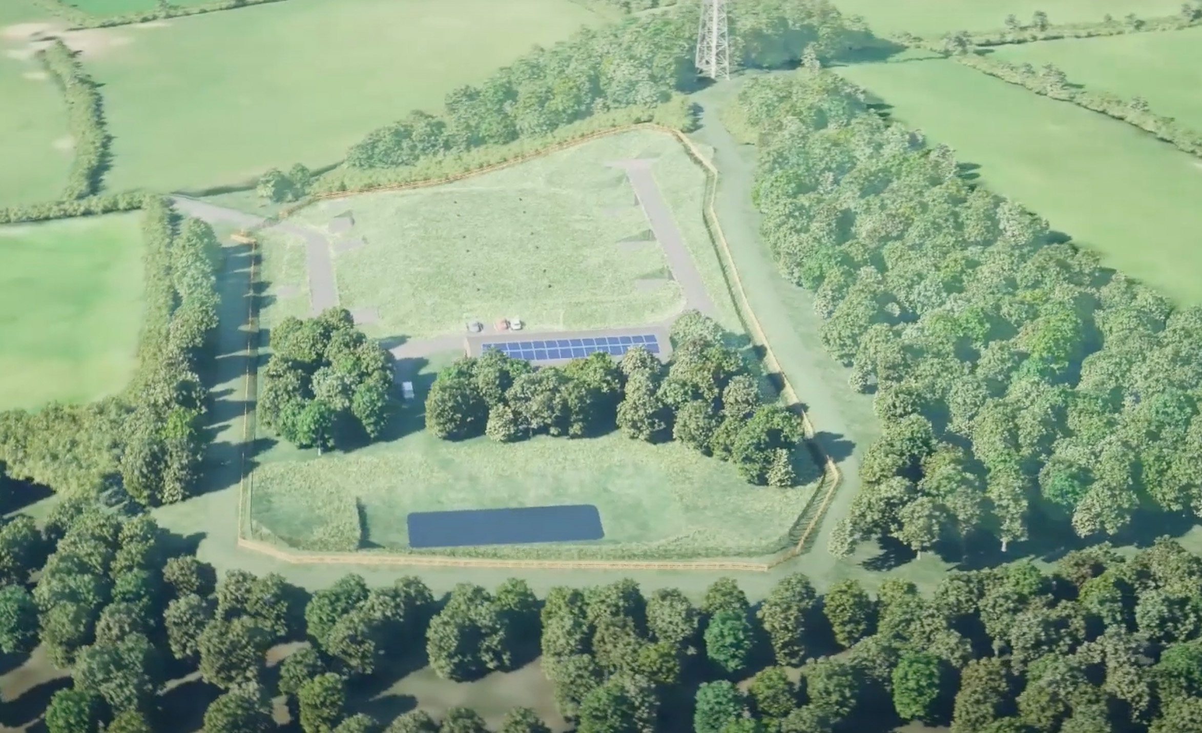 Artistic Representation of infrastructure site - Break Pressure Tank (BPT)