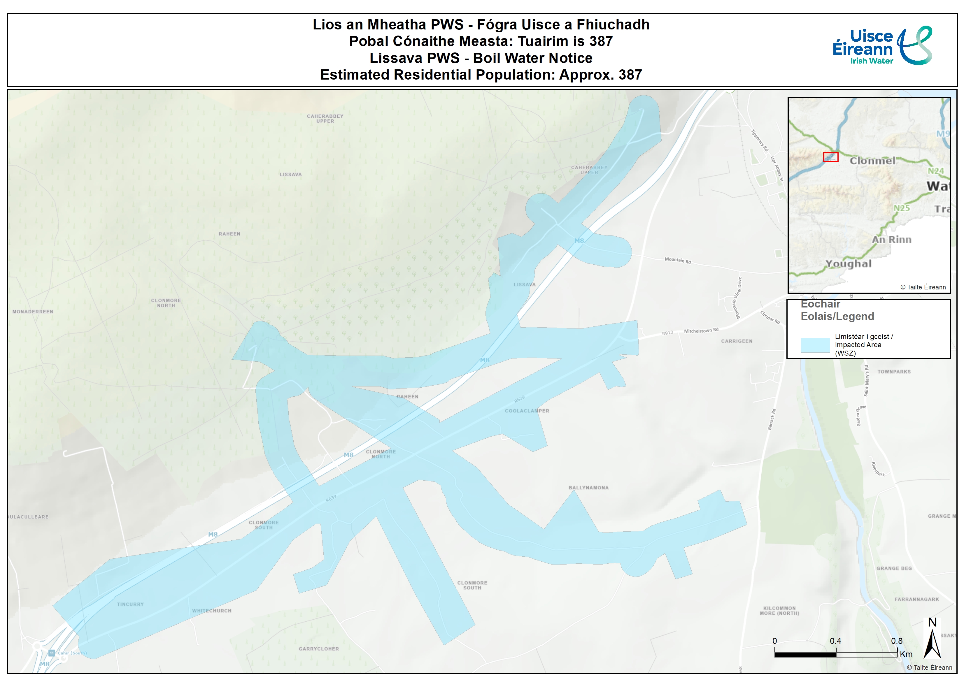 Lissava PWS impacted area