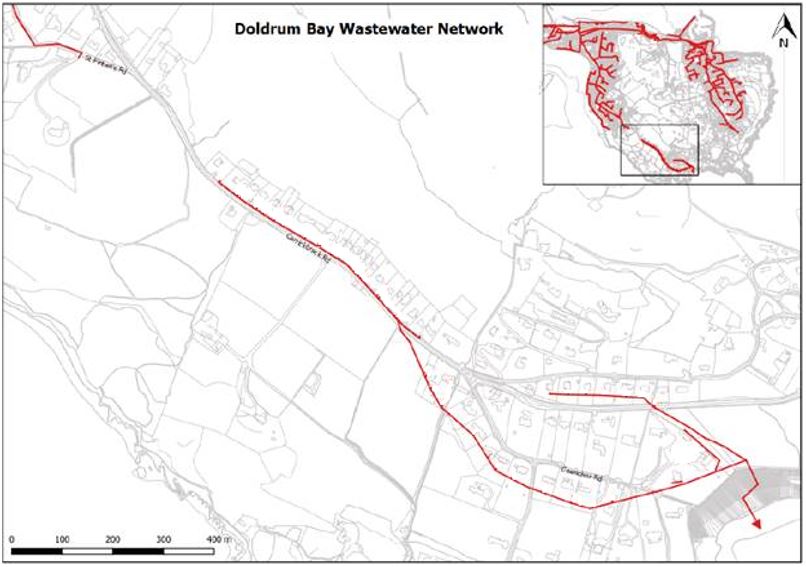A map of Doldrum Bay