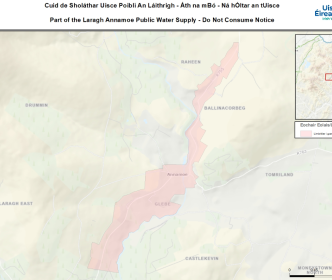 Part of Laragh Annamoe map